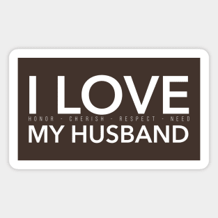 I LOVE MY HUSBAND Magnet